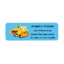 Search for excavator return address labels Cute