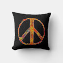 Search for peace sign symbol cushions Rainbow