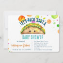 Search for lets taco bout a baby invitations Colourful
