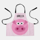 Search for cartoon pigs aprons Pink