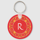 Search for red classic key rings Initial