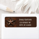 Search for cowboy return address labels Rustic country