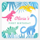 Search for girl dinosaur birthday stickers Dinosaurs