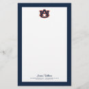 Search for college stationery paper Aubie the tiger