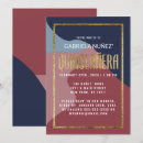 Search for navy blue quinceanera invitations Elegant chic