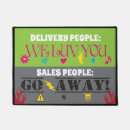 Search for funny doormats No soliciting