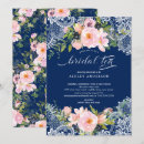 Search for peony bridal shower invitations Blue