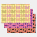 Search for vintage butterfly wrapping paper Red