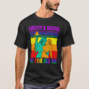 Search for liberty and justice for all tshirts Pride