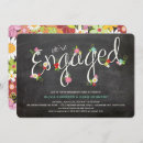 Search for chalkboard engagement party invitations Flowers