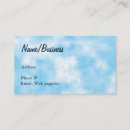 Search for blue sky and clouds business cards Nature
