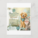 Search for pet walker postcards Pets