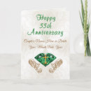 Search for emerald anniversary cards 55 years