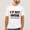 Search for i love cougars tshirts Heart