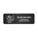 Search for peace and love return address labels Typography