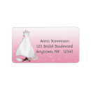Search for pink dress return address labels Gown