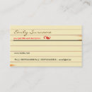Search for lined writing business cards Lines