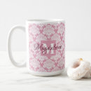 Search for vintage pink roses mugs Damask
