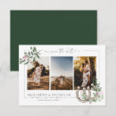 Search for 3 photo save the dates Greenery