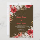 Search for red brown invitations Floral
