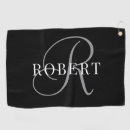 Search for monogrammed golf towels Elegant