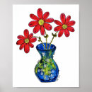 Search for blue flower vase posters Colourful