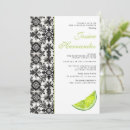 Search for white and lime invitations Pretty