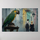 Search for antique bird chart posters Parrot
