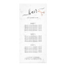 Search for calligraphy rack cards Hair stylist