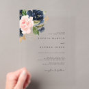 Search for gold acrylic wedding invitations Clear
