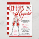 Search for 40 year anniversary invitations Red
