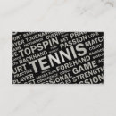 Search for tennis business cards Racket