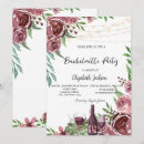 Search for burgundy hen party invitations Wine tasting