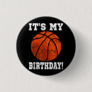 Search for basketball birthday badges Retro