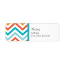 Search for orange chevron return address labels Trendy