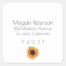Search for sunflower return address return address labels Stylish