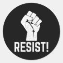 Search for resistance fist stickers Social justice