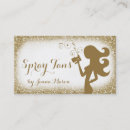 Search for spray tan business cards Glitter