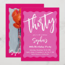 Search for retro 30th birthday invitations Modern
