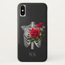 Search for vintage red rose iphone cases Black