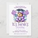 Search for pajama birthday invitations Pink