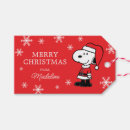 Search for peanuts gift tags Santa