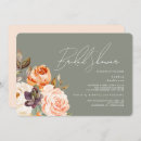 Search for sage green and peach invitations Floral