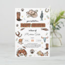 Search for rodeo baby shower invitations Cow hide