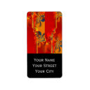 Search for red abstract return address labels Stripes