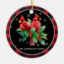 Search for red cardinal christmas tree decorations Snowflakes