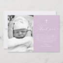 Search for purple photo christening invitations Elegant