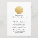 Search for faux gold bridal shower invitations Classy