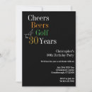 Search for golf 30th birthday invitations Thirty