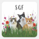 Search for cat monogram stickers Cute